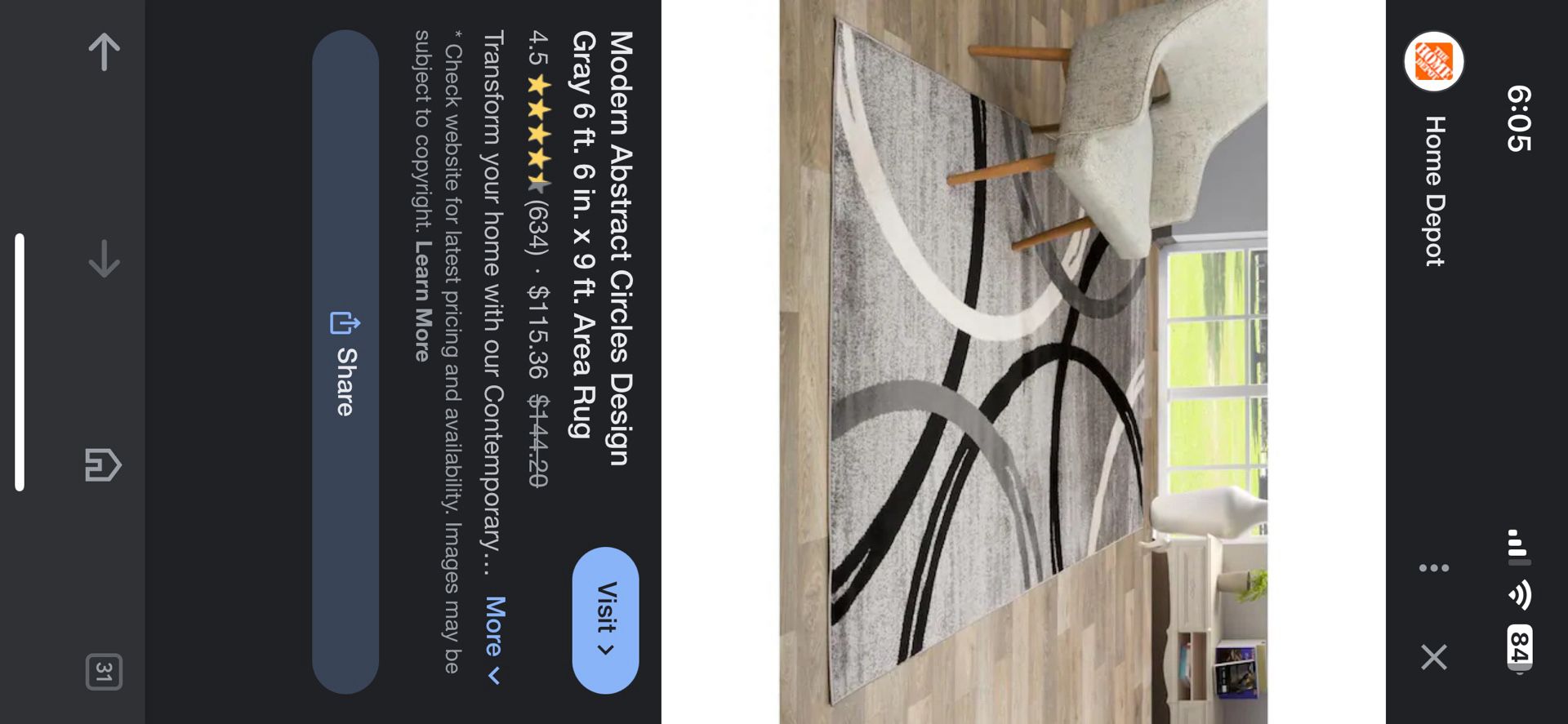 Modern Carpet For Sale - Like New!