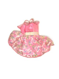 Pink with Hearts Print Dress from Vintage 1992 Mattel “My First Tea Party Barbie #14592”