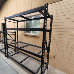 Metal shelves/ Storage