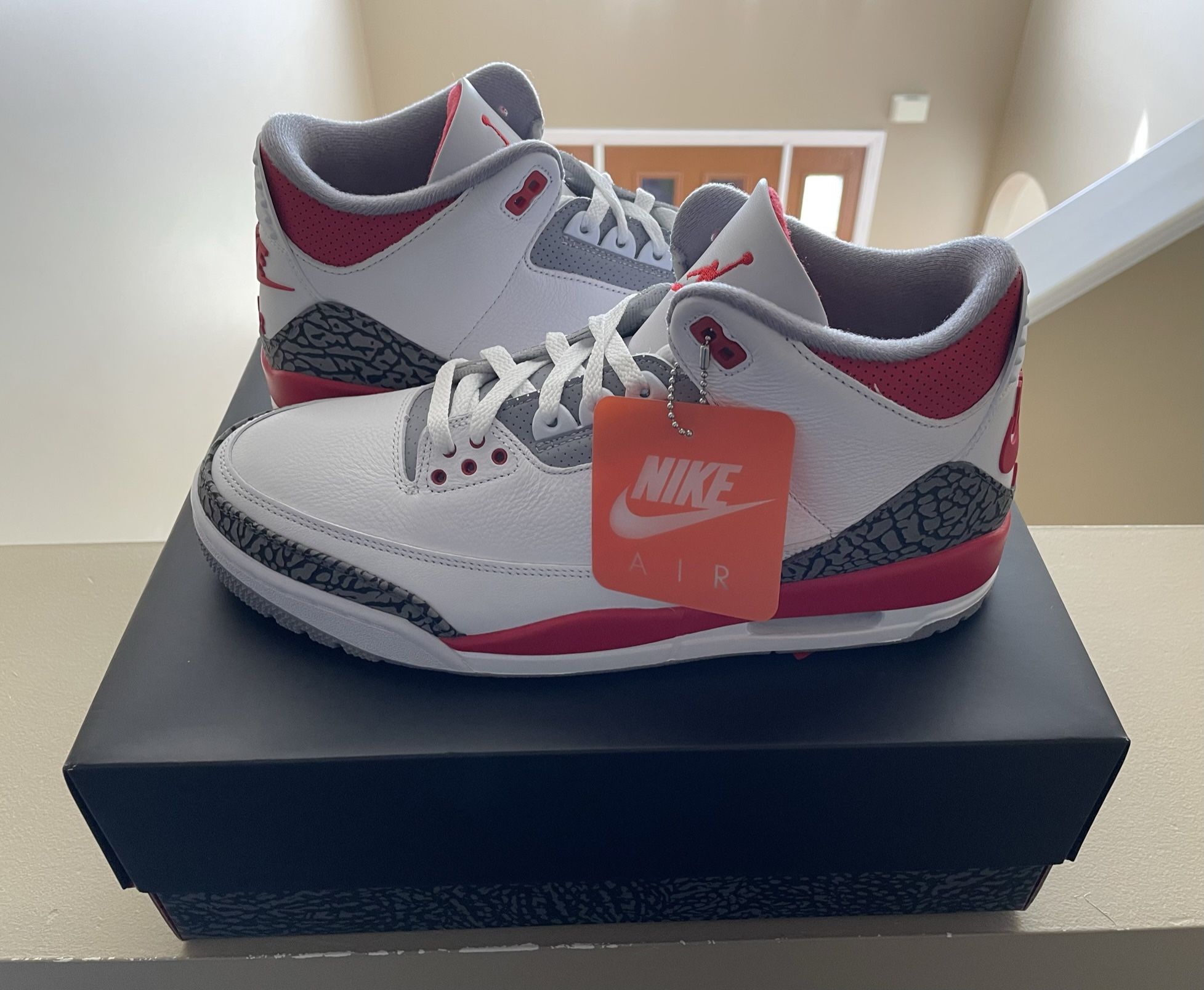 jordan 3 fire red size 12