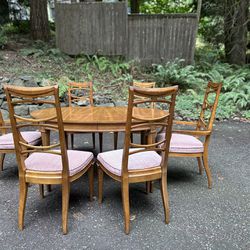 Dining Table and Chairs - Midcentury Drexel Dining Set