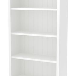 4-Shelf Bookcase Bookshelf Pure White