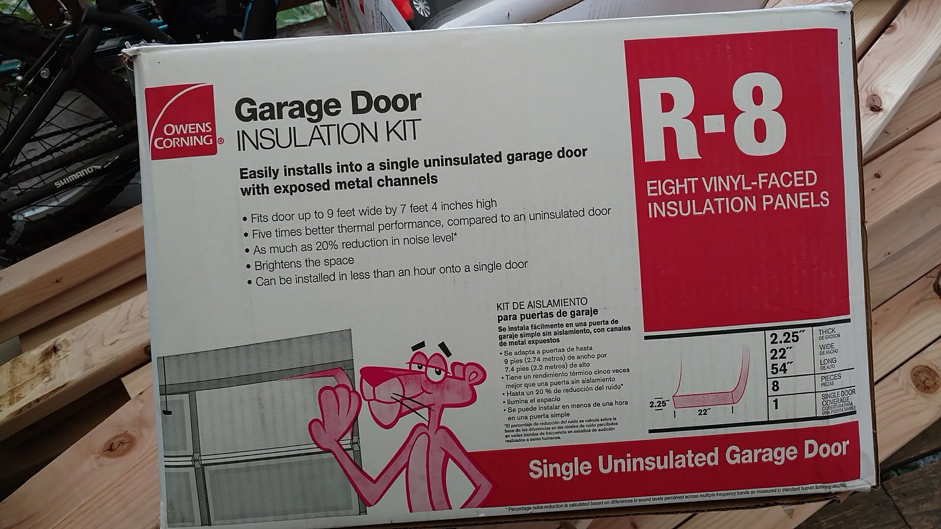 Owen Corning garage door R-8 insulation kit