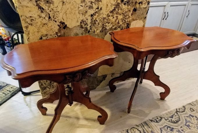 Two Antique End Tables