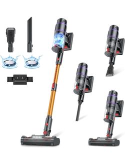 Cordless Vacuum Cleaner, 550 W/50 Kpa/70 Minutes Home with Smart Auto Mode/LED Touch Screen, Rechargeable Foot Cordless Vacuum Cleaner, Pet Hair/Curpe