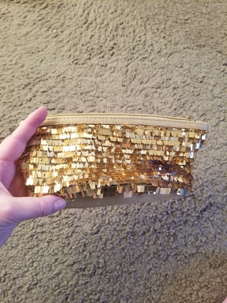 Gold Cosmetic Bag