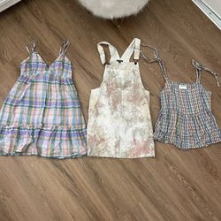 2 Summer Tops And 1 Dress Overalls 