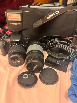 Canon EOS DSLR Camera with Lenses and Accessories