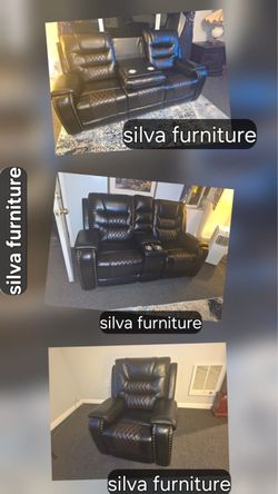 Sofas set recliner manual brand new in box