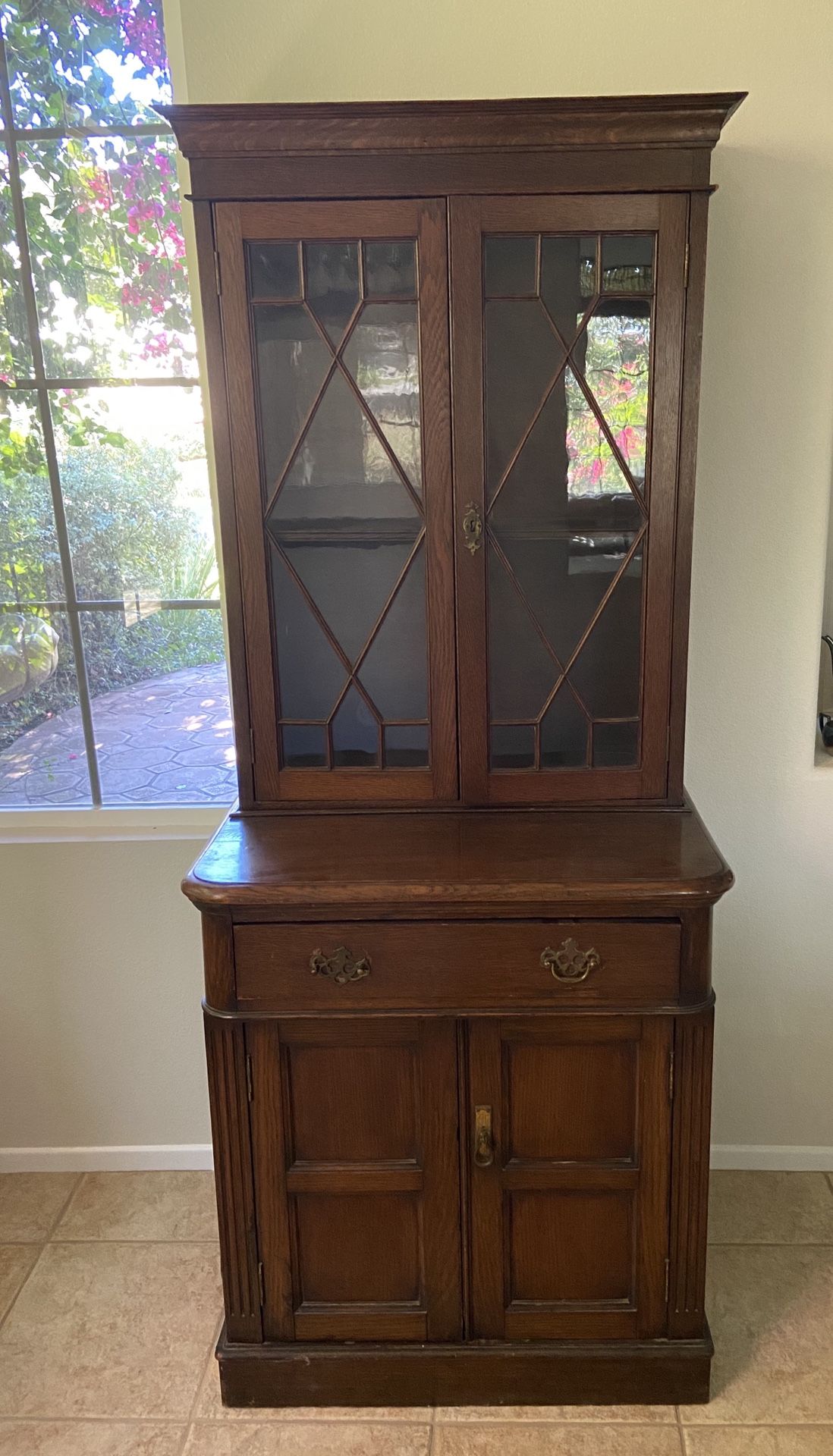 Antique wooden hutch