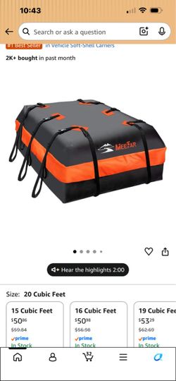 Car storage bag