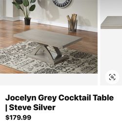 Wayfair Jocelyn Grey Cocktail Table
