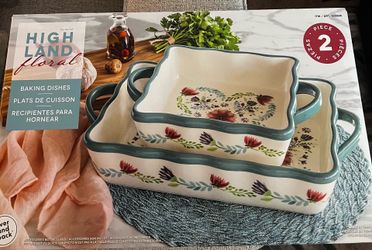 Floral baking dishes by High Land