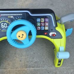 Fisher-Price Baby & Toddler Learning Toy Laugh & Learn Sit & Steer Driver Car Activity Center with Smart Stages for Ages 6+ Months