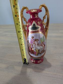 Royal Vienna Hand Painted Porcelain Vase