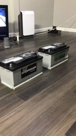 Pair of H8 AGM Batteries. Basically New