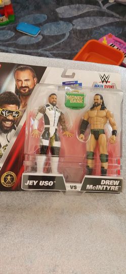 WWE Jey Uso Drew McIntyre money in the bank toys figures NEW