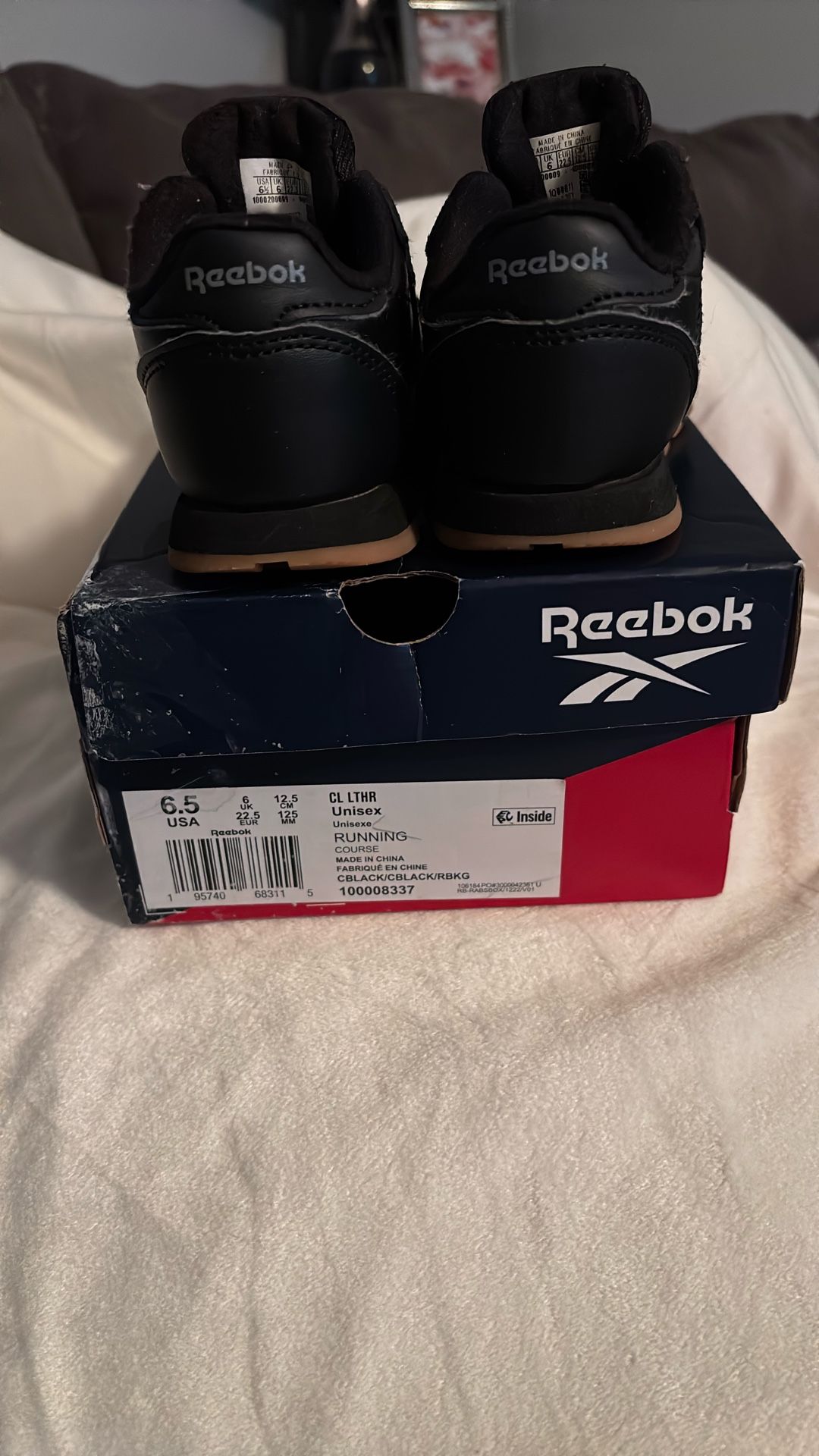 Black Reeboks