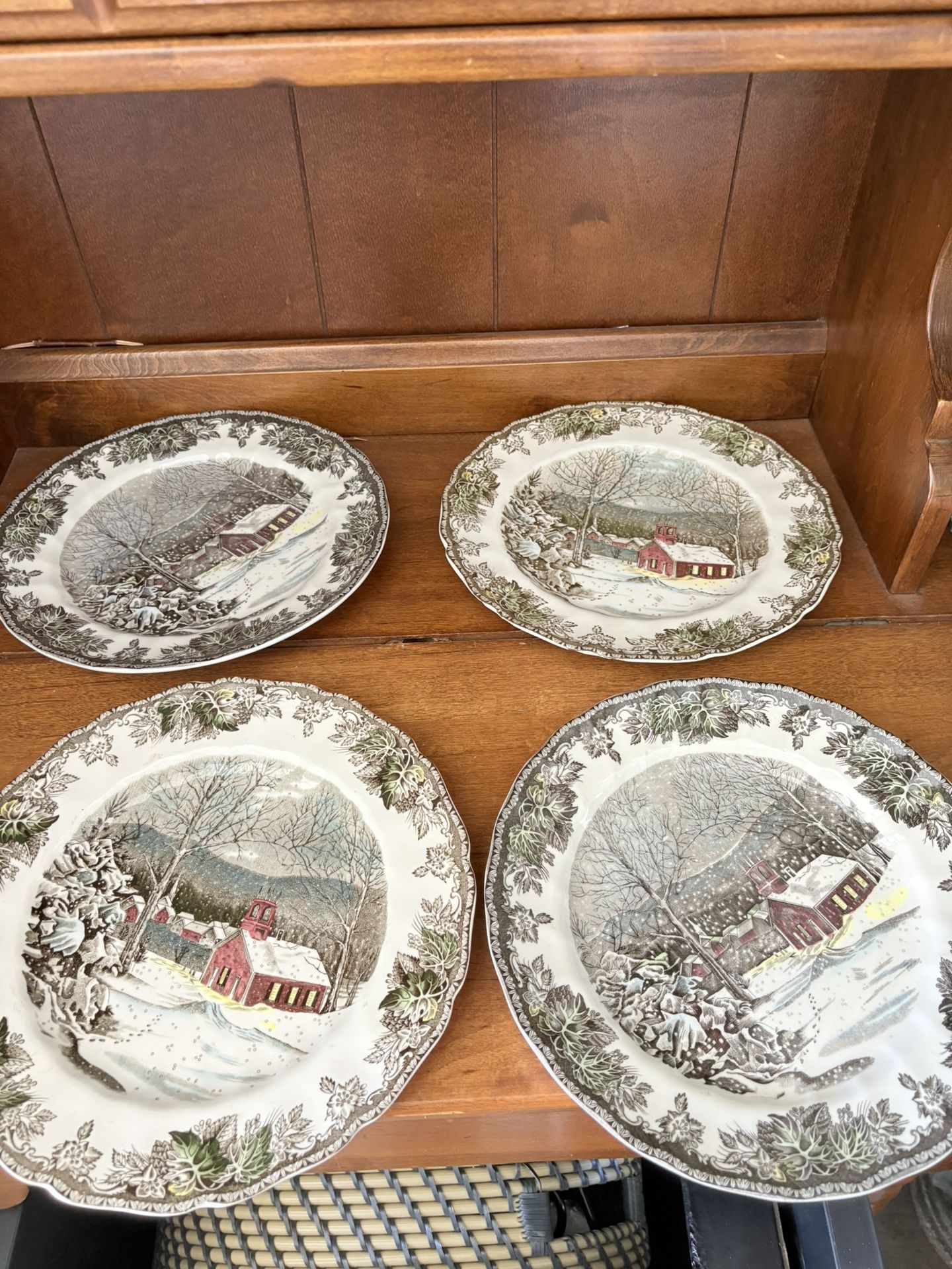 Vintage Christmas Johnson Brother Dishes