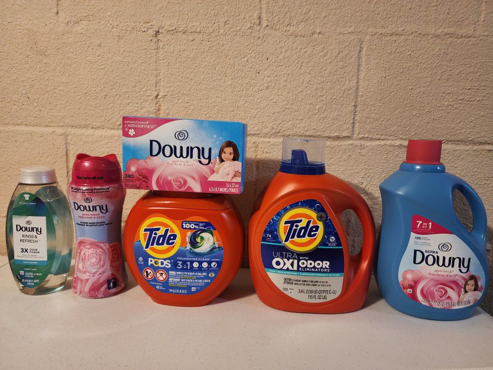 Tide Downy Pods Liquid Detergent Bundle 
