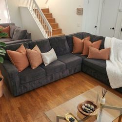 Ashley Furniture Large Charcoal Sectional – Excellent Condition!