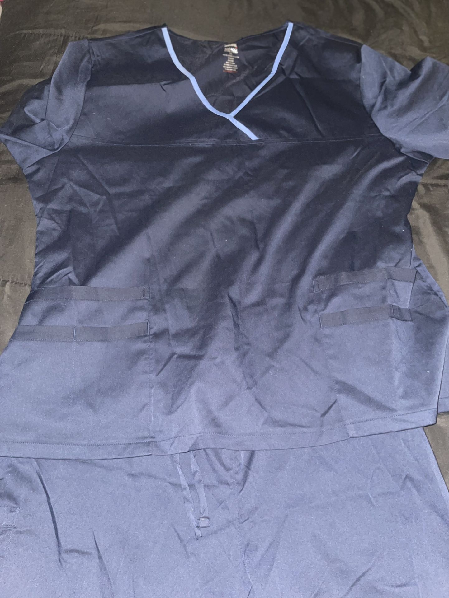Navy Blue Scrub Set