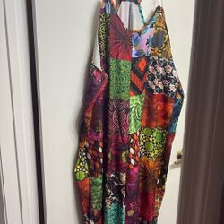Plus Size 3xl New Jumpsuit Overalls Trippy Festival Rave