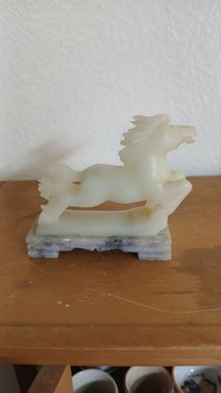 Jade carved horse