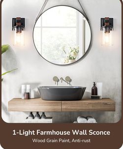 Set of 2 Farmhouse Light Fixtures