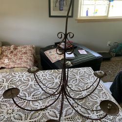 Vintage Wrought Iron chandelier 