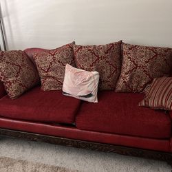Two Couches with Pillows 