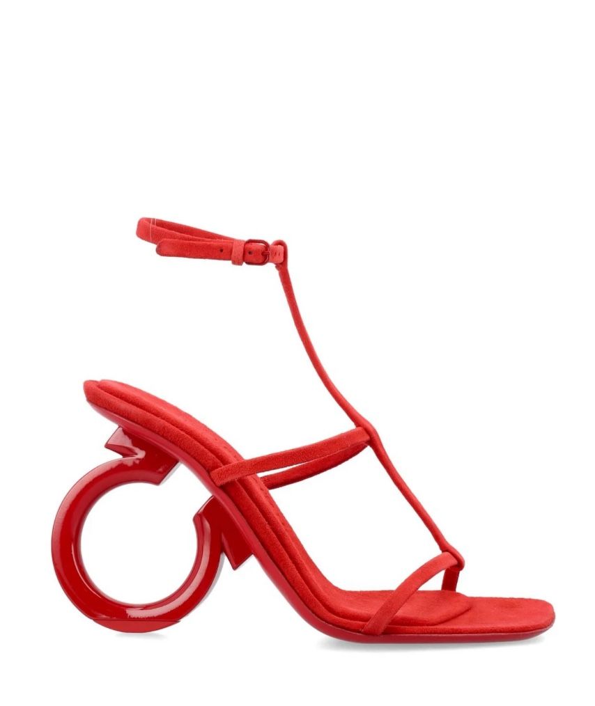 Used Ferragamo Heel red Size 10.5 