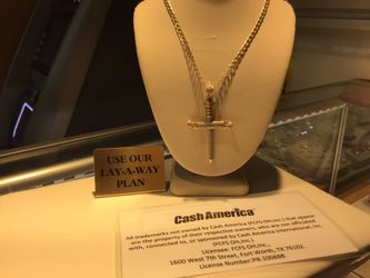 Link Necklace With Cross Pendant 10kt