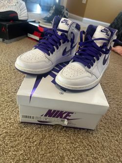 White and purple Jordan 1
