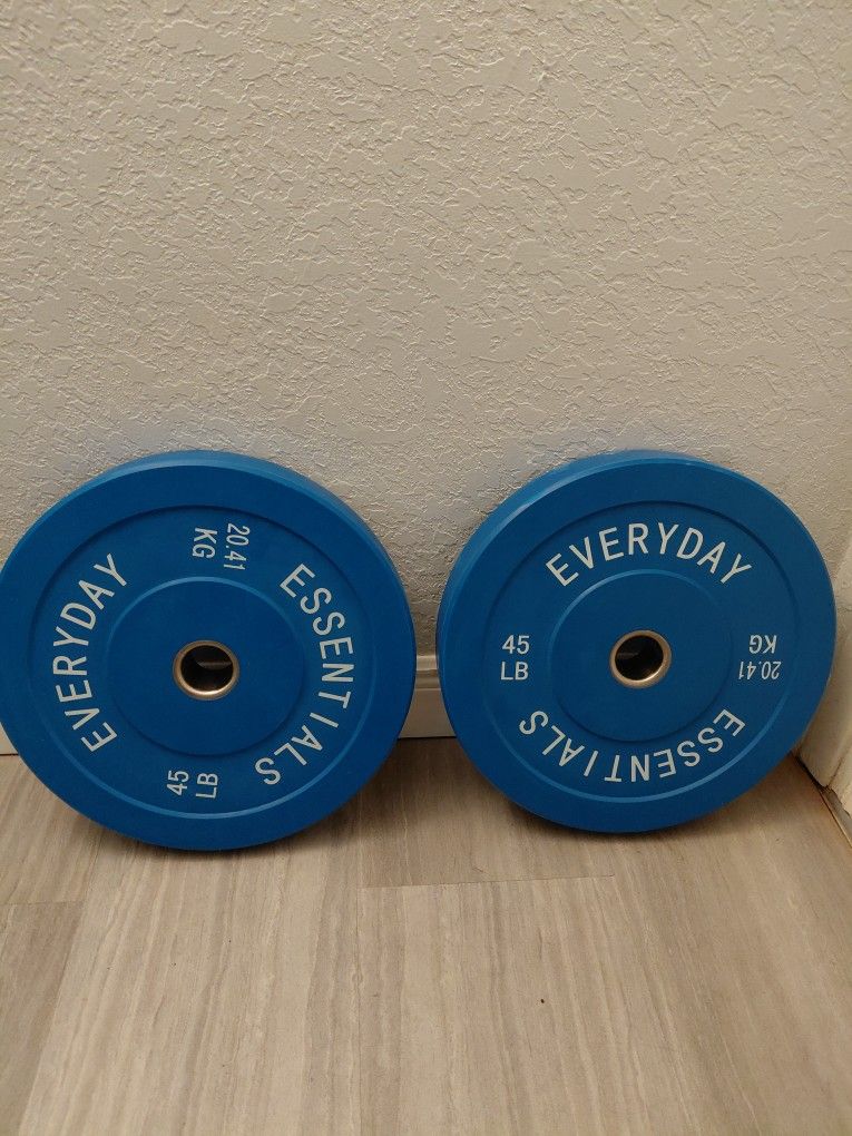 45 Pound Bumper Plates 
