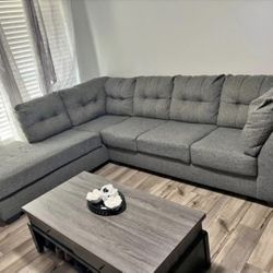 Gray Sectional Couch 