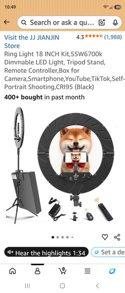 Light setup for creators