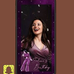 Snapchat Filter For Birthday, Wedding And More. Selena Quintanilla 