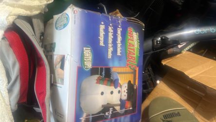 Inflatable snow man