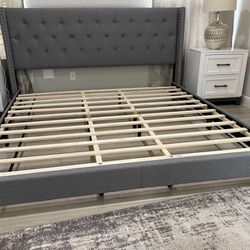 New King Size Platform Bed Frame 