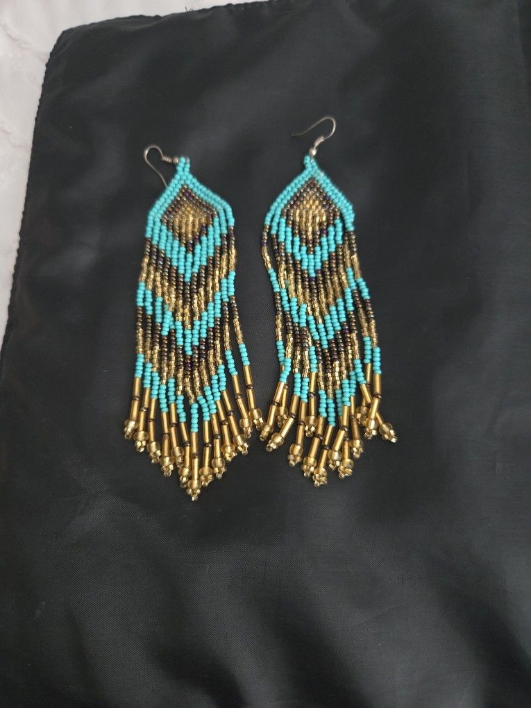 Beautiful Beaded Handmade Earrings