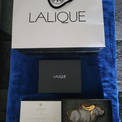 LALIQUE GOLD OX LUSTER sculpture