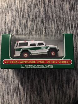 2014 Hess mini sports utility vehicle $15