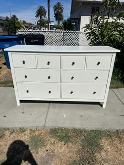 White office dresser