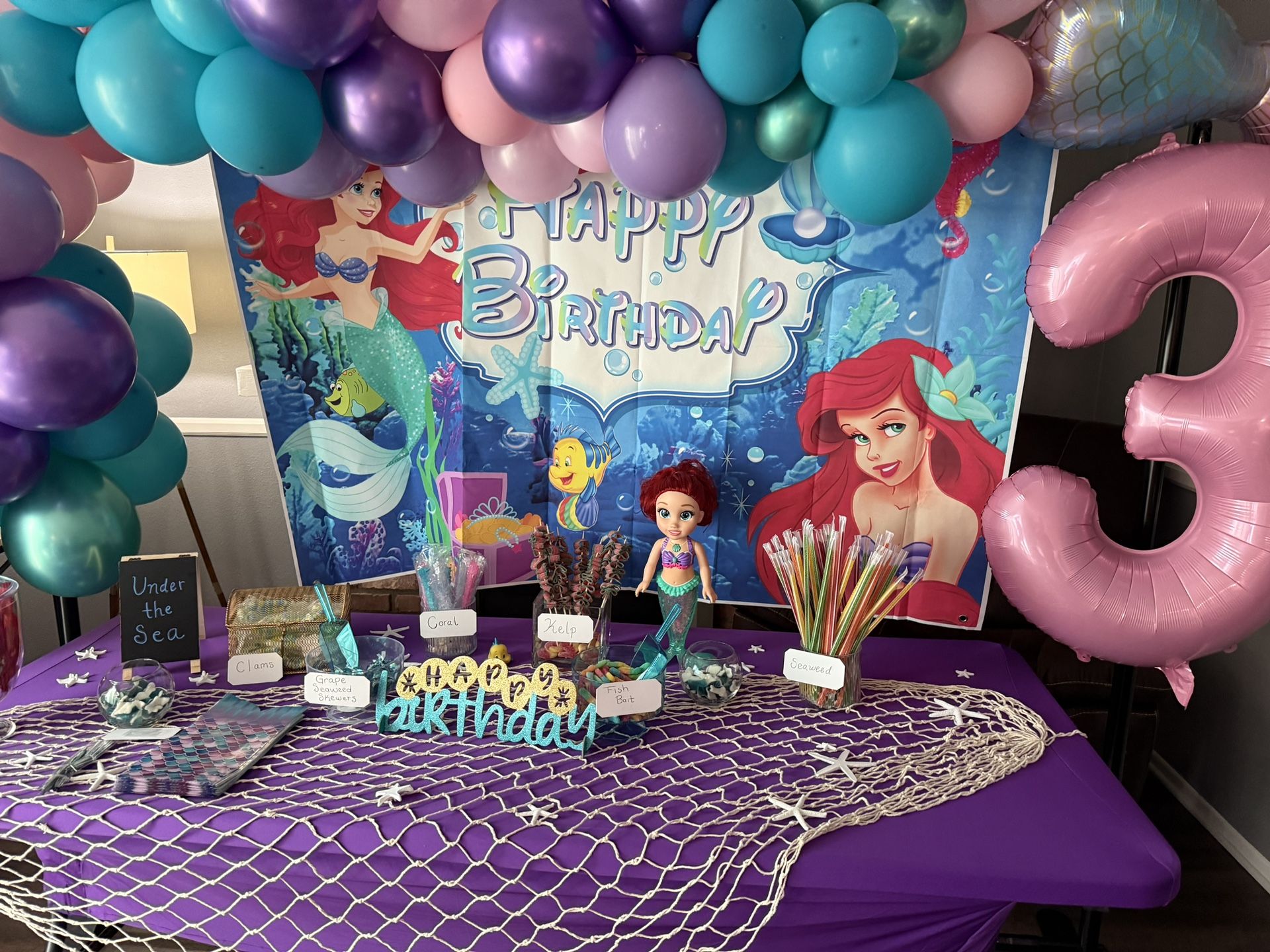 Little Mermaid Backdrop