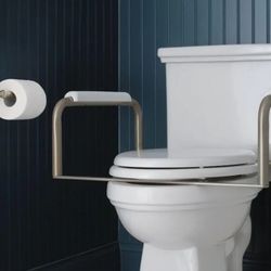  Toilet Safety Bar Rails, Satin Nickel