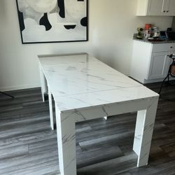 Extendable Marble Dining Table