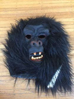 Gorilla mask Halloween costume one size for adult