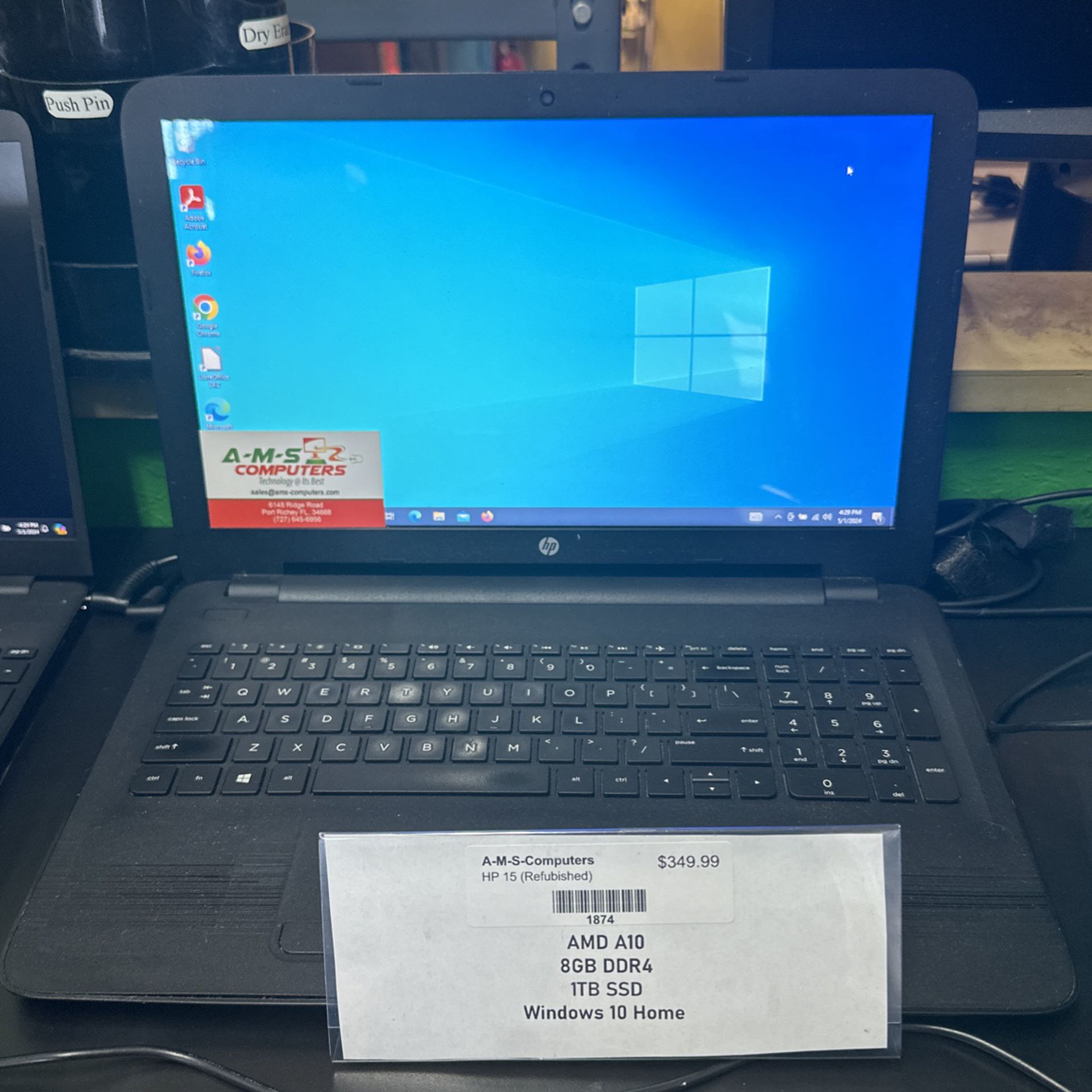 Renewed HP 15” Laptop  