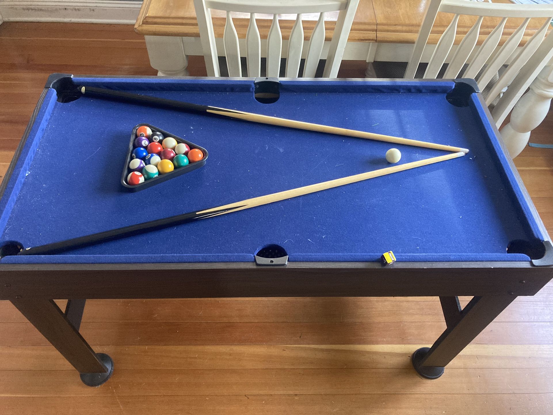 54" 4-in-1 Multi Game, Pool Table, Table Tennis Pong Table, Air Hockey, Foosball, by MD Sports